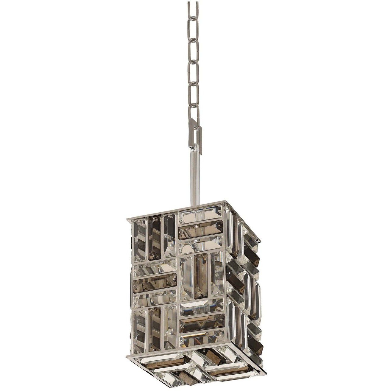 Modello 1 Light 7 inch Chrome Mini Pendant Ceiling Light