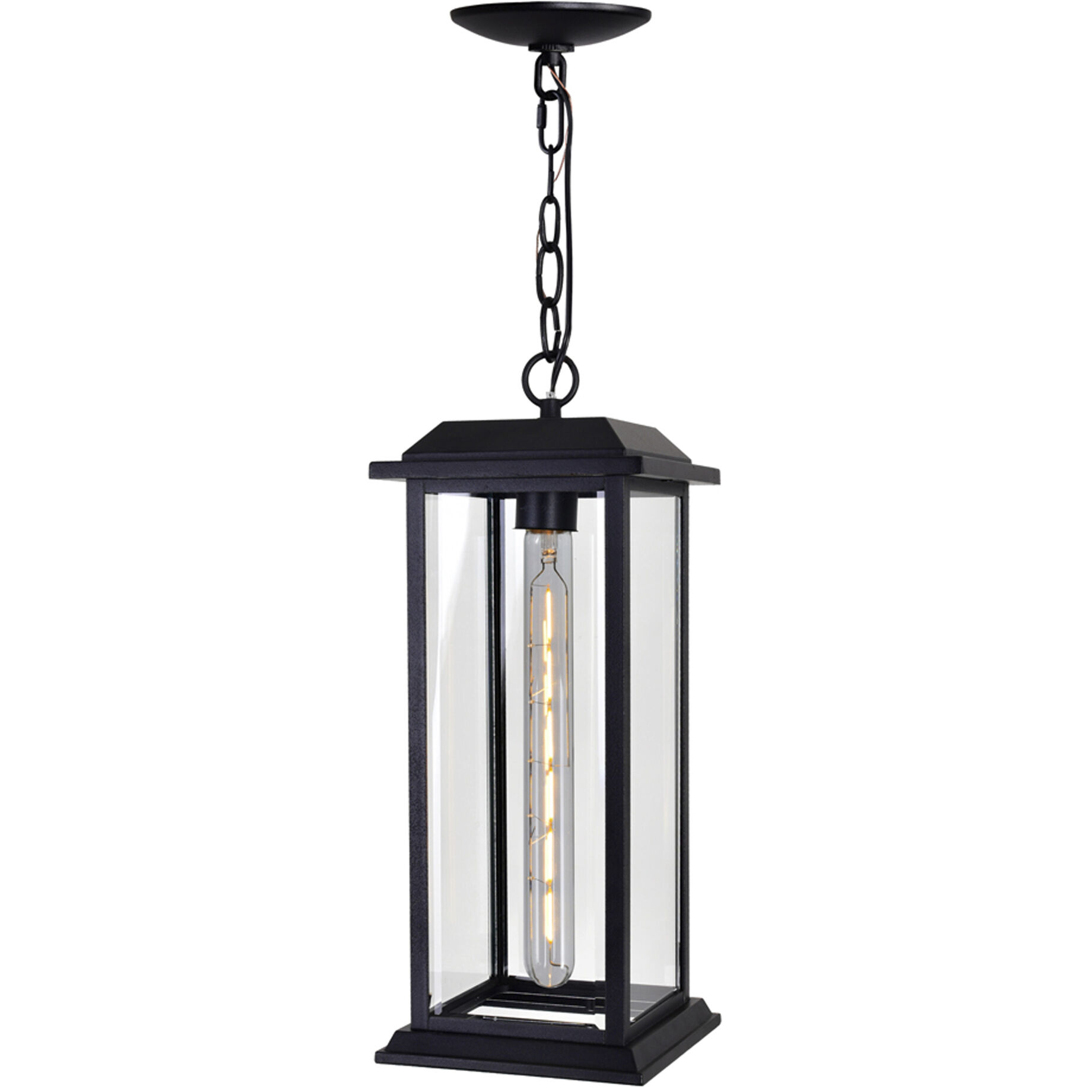Blackbridge 1 Light 6 inch Black Outdoor Hanging Light