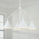 Alden 4 Light 32.5 inch Matte White Chandelier Ceiling Light