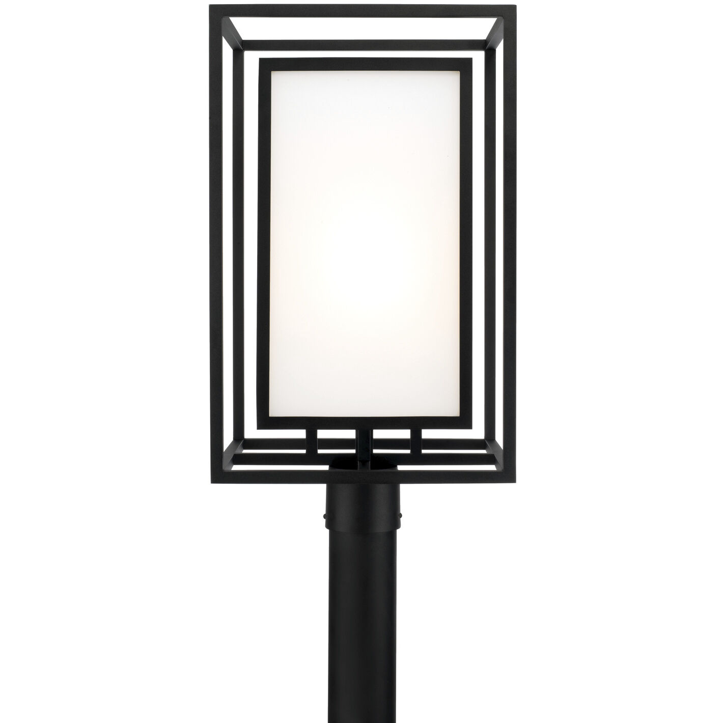 Aiden 1 Light 22.25 inch Black Outdoor Post Lantern