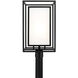Aiden 1 Light 22.25 inch Black Outdoor Post Lantern