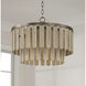 Jada 1 Light 20 inch Dark Brass Semi-Flush Mount Ceiling Light