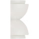 Jensen 2 Light 12 inch Matte White Sconce Wall Light