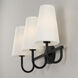 Averitt 3 Light 24 inch Matte Black Vanity Light Wall Light