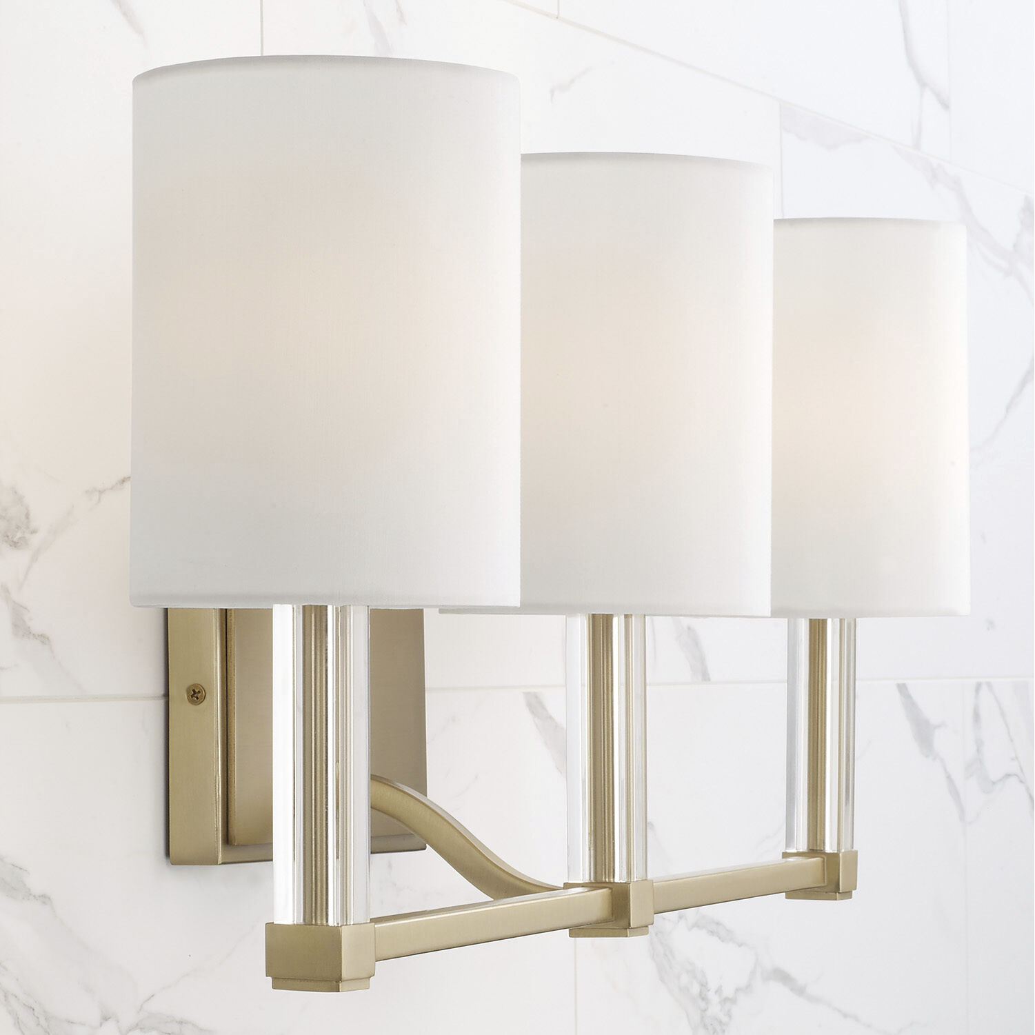Ingrid 3 Light 24 inch Matte Brass Vanity Light Wall Light