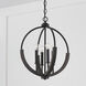 Clive 4 Light 15.5 inch Carbon Grey and Black Iron Pendant Ceiling Light