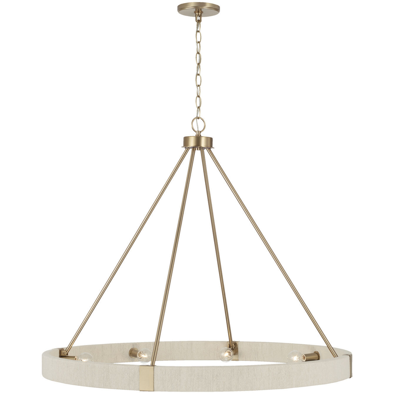 Delaney 8 Light 36 inch Matte Brass Chandelier Ceiling Light