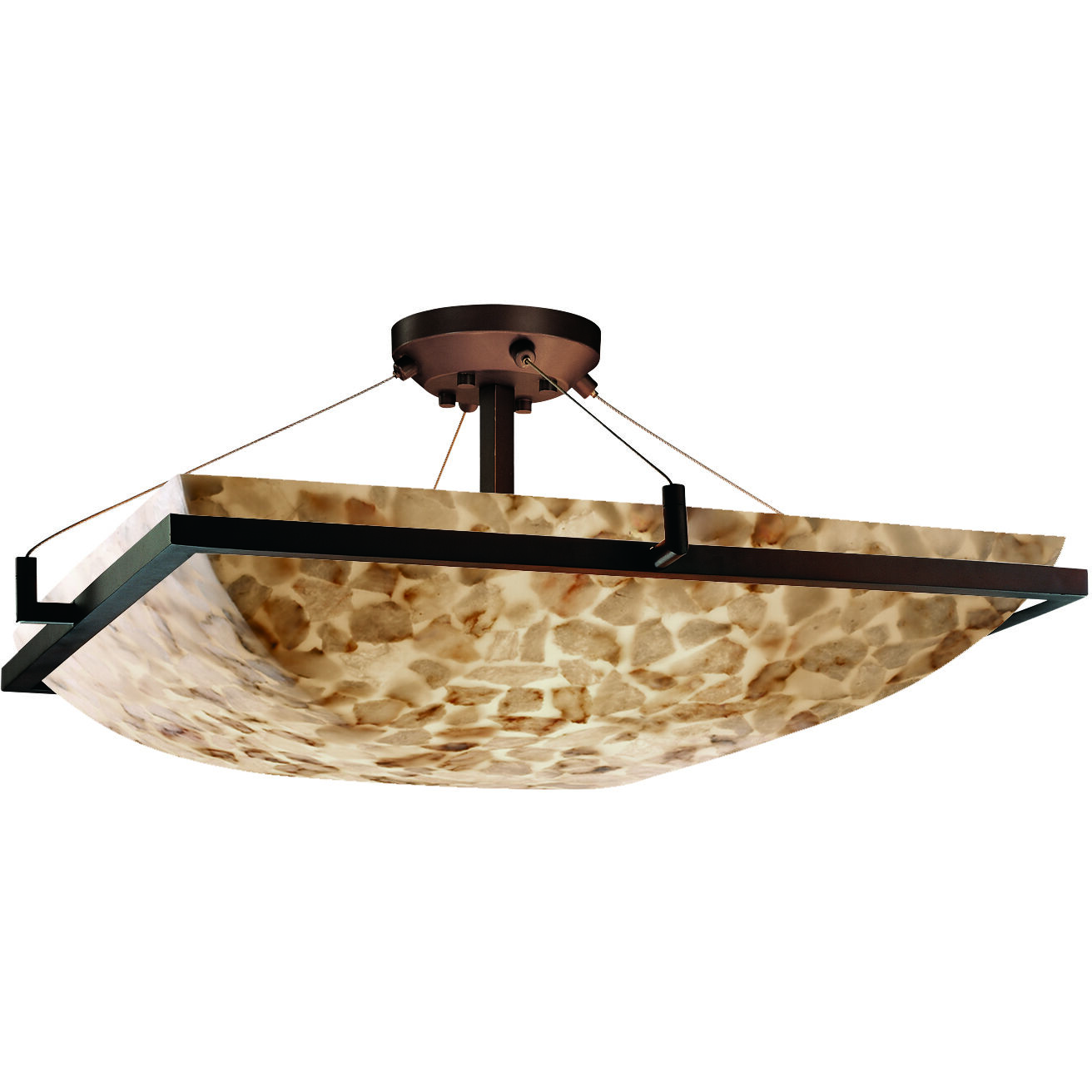Alabaster Rocks 6 Light 53.00 inch Semi-Flush Mount