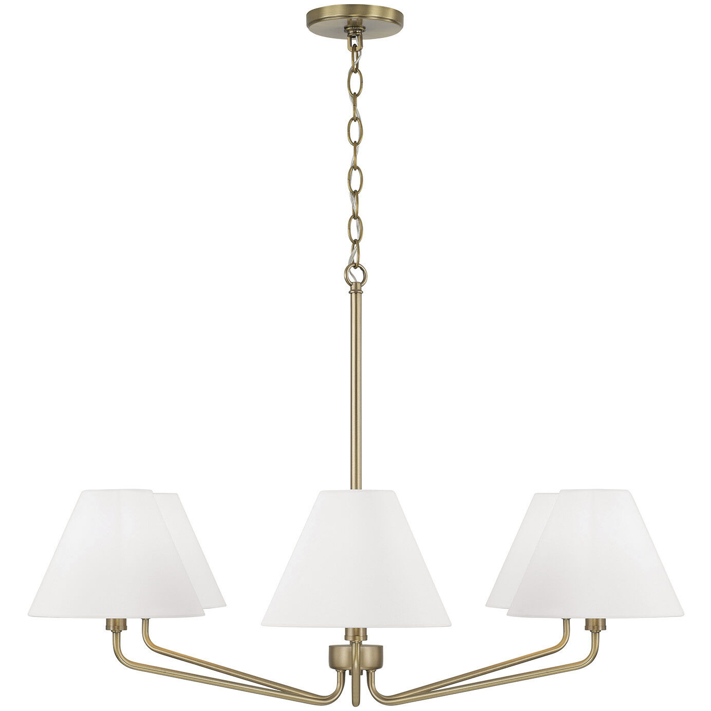 Chadwick 6 Light 34 inch Aged Brass Chandelier Ceiling Light