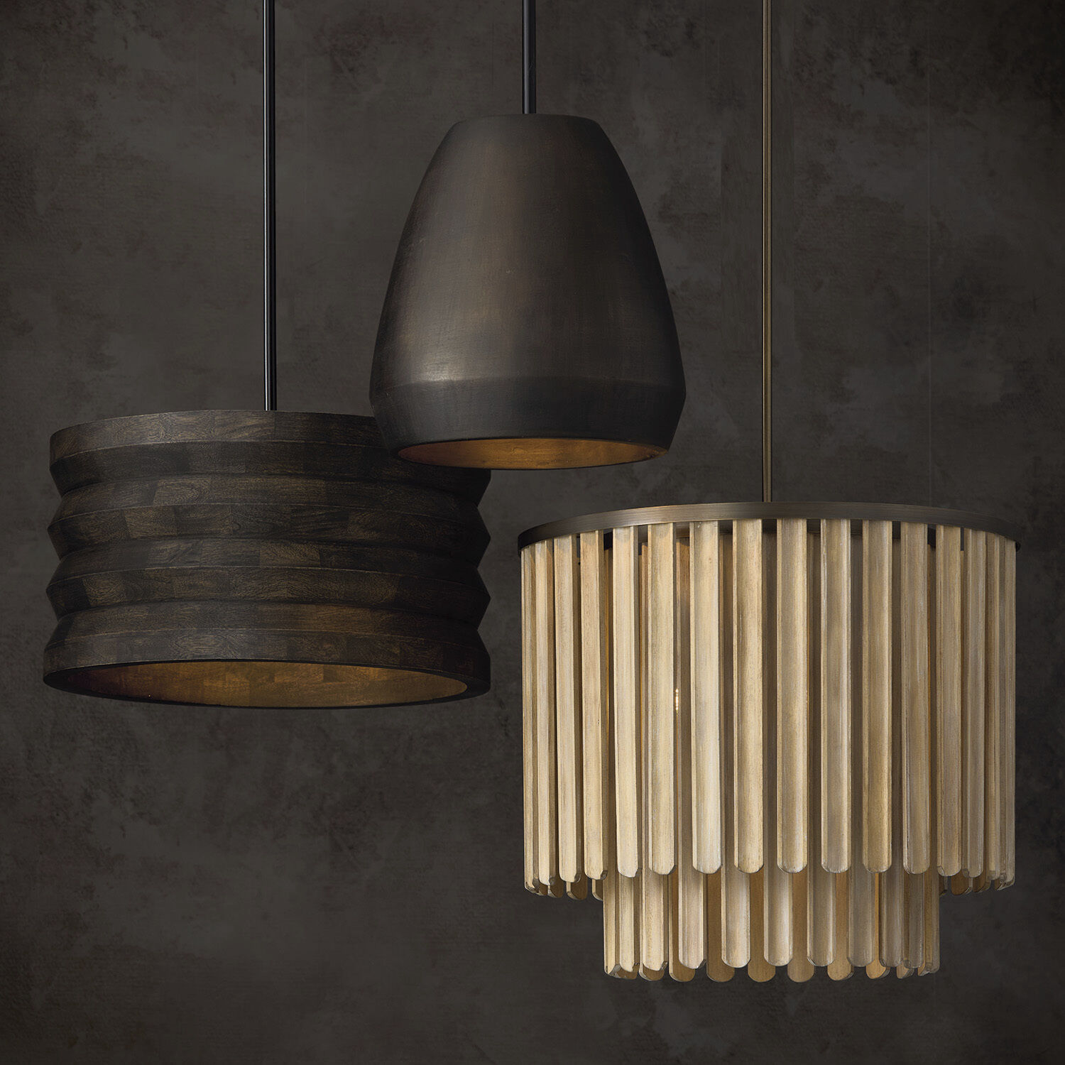 Jada 5 Light 24 inch Dark Brass Pendant Ceiling Light