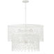 Pheobe 7 Light 27 inch Matte White Pendant Ceiling Light