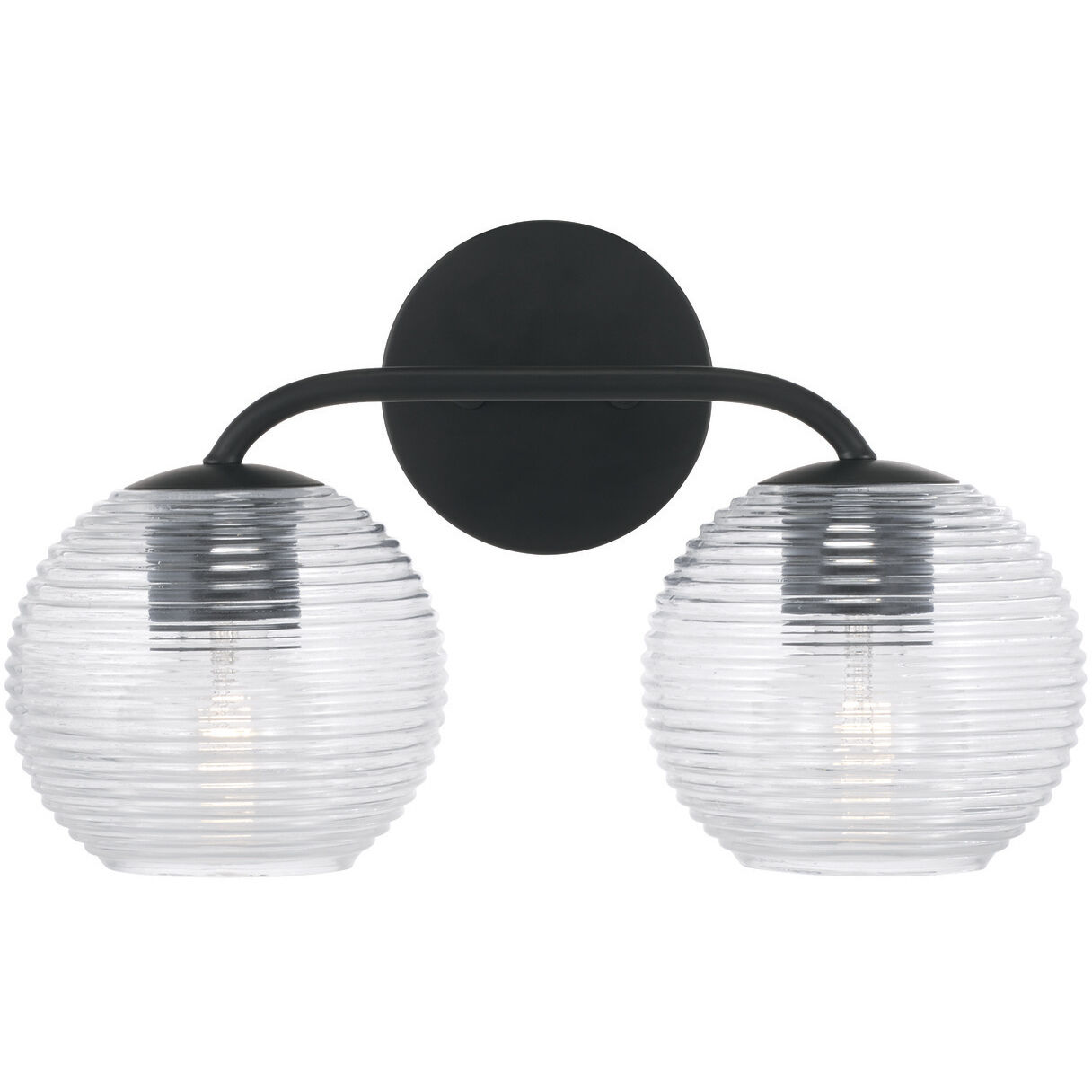 Dolan 2 Light 15.5 inch Matte Black Vanity Light Wall Light