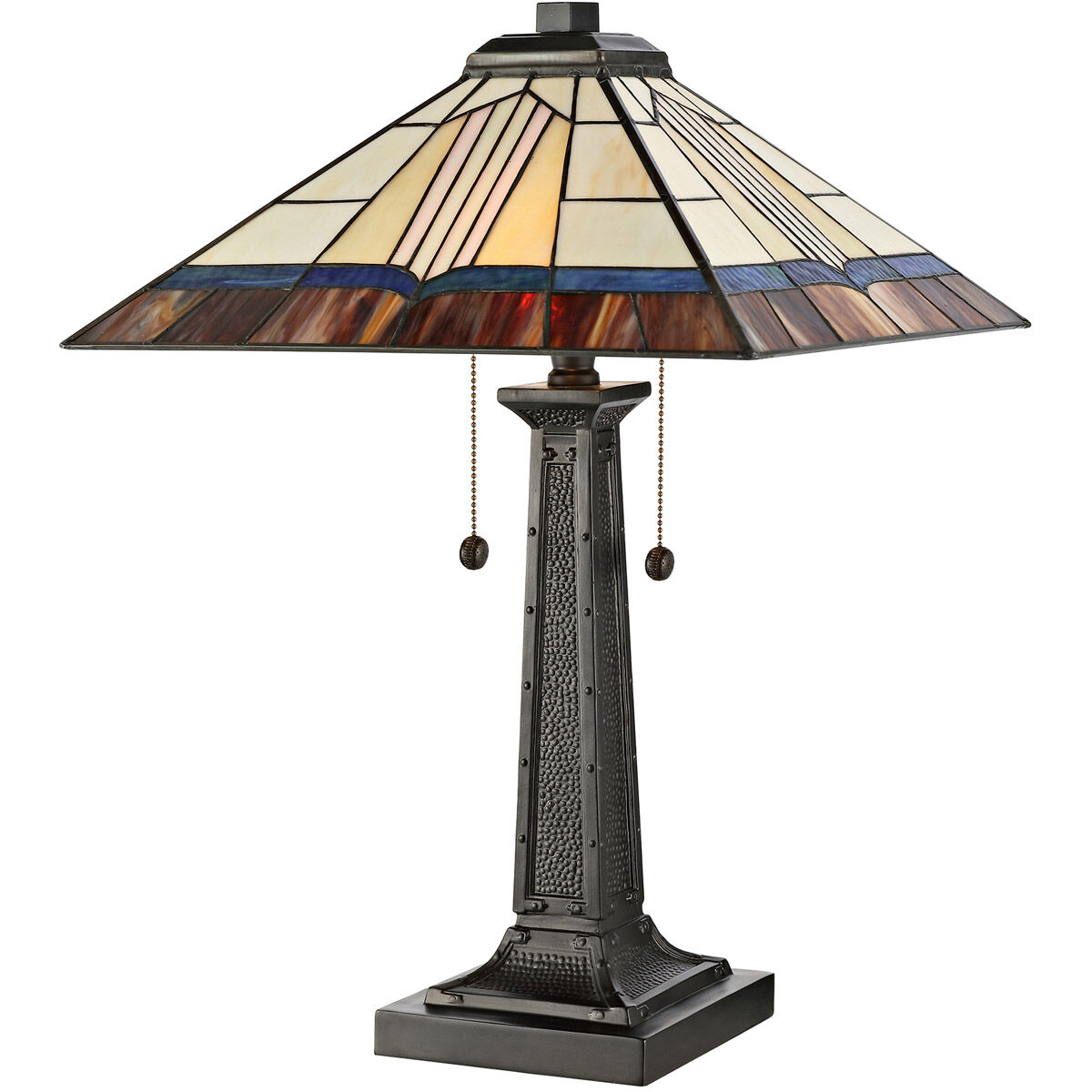 Evelyn 25 inch 60.00 watt Tiffany Bronze Table Lamp Portable Light