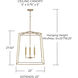 Thea 4 Light 22 inch Aged Brass Foyer Ceiling Light