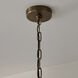Casa 1 Light 17 inch Oxidized Brass Pendant Ceiling Light