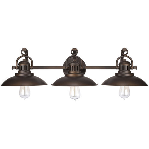 O'Neal 3 Light 30 inch Burnished Bronze Vanity Light Wall Light