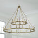 Pearson 24 Light 48 inch Aged Brass Chandelier Ceiling Light
