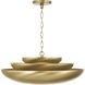 Gia 1 Light 21.5 inch Aged Brass Pendant Ceiling Light