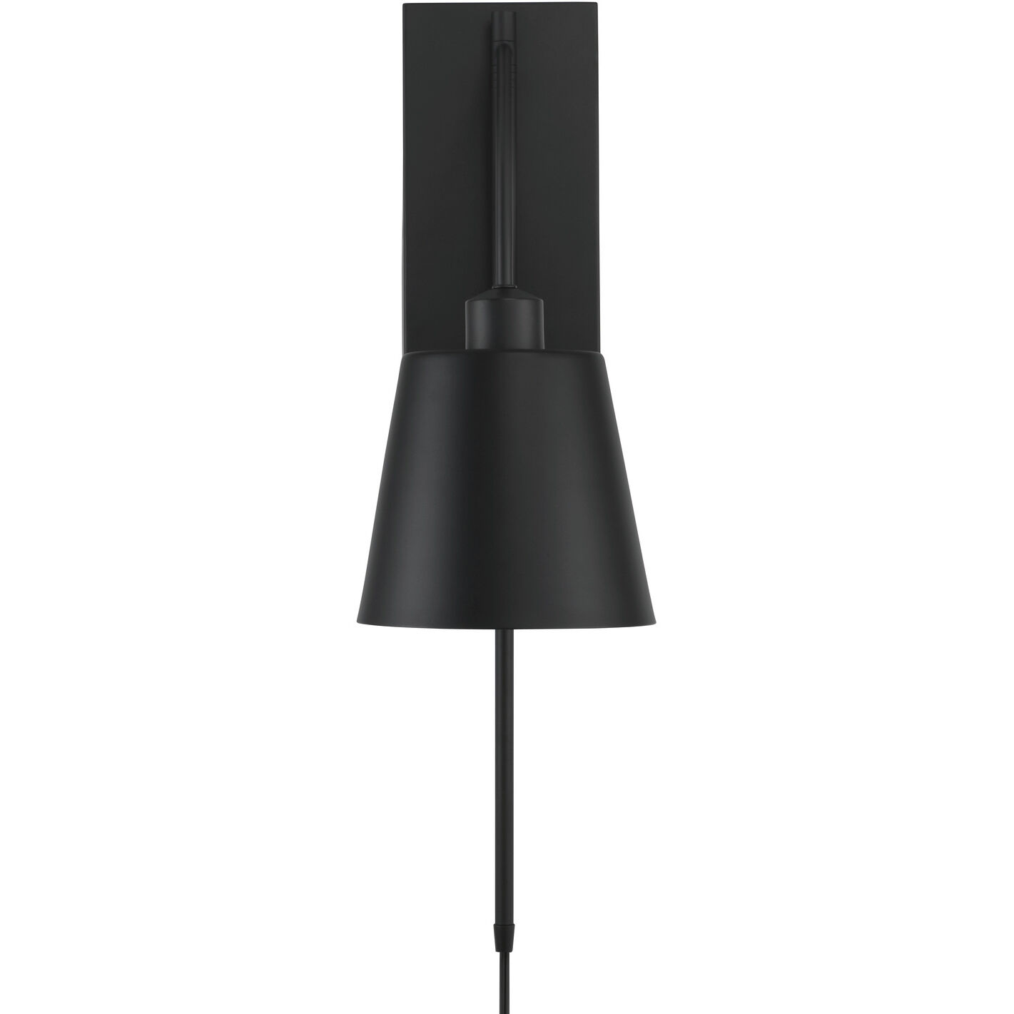 Alden 1 Light 6.75 inch Matte Black Sconce Wall Light