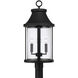 Bridger 4 Light 20.75 inch Black Outdoor Post Lantern