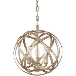 Axis 3 Light 13 inch Winter Gold Pendant Ceiling Light in (None)
