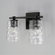 Burke 2 Light 15 inch Matte Black Vanity Light Wall Light