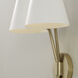 Cami 2 Light 12.5 inch Aged Brass and White Sconce Wall Light