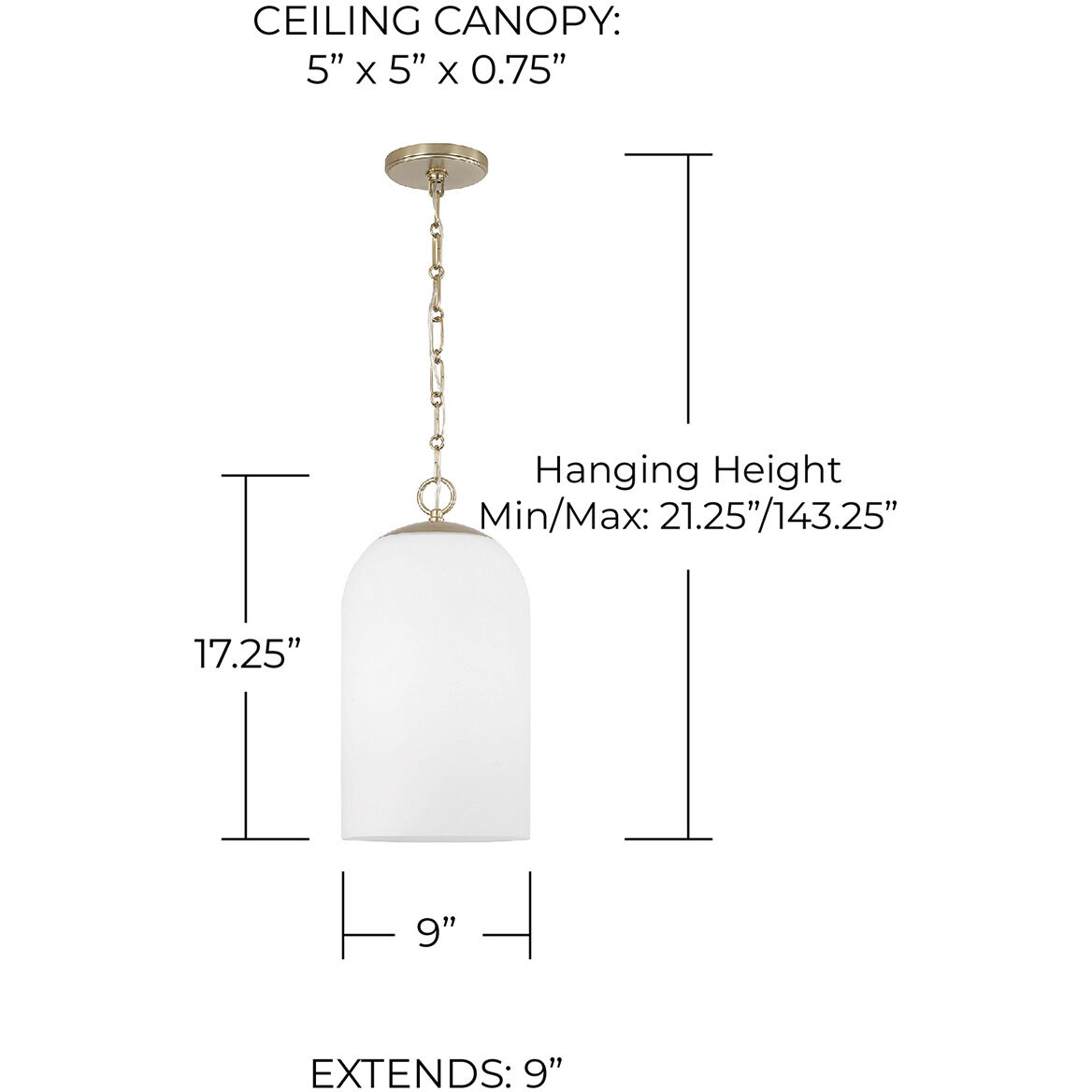 Cleo 1 Light 9 inch Matte Brass Pendant Ceiling Light in Soft White