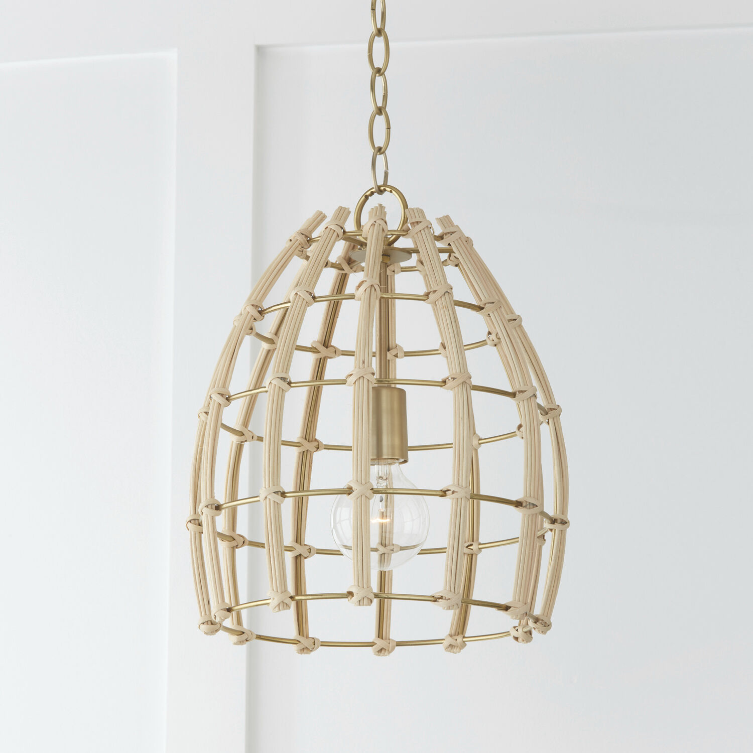 Wren 1 Light 12 inch Matte Brass Pendant Ceiling Light