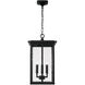 Barrett 4 Light 12 inch Black Outdoor Hanging Lantern
