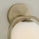 Zeek Sconce Wall Light in Matte Brass