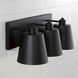 Alden 3 Light 24 inch Matte Black Vanity Light Wall Light