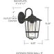Creekside 1 Light 13 inch Black Outdoor Wall Lantern
