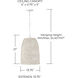 Naomi 1 Light 13.75 inch Chalk White Pendant Ceiling Light