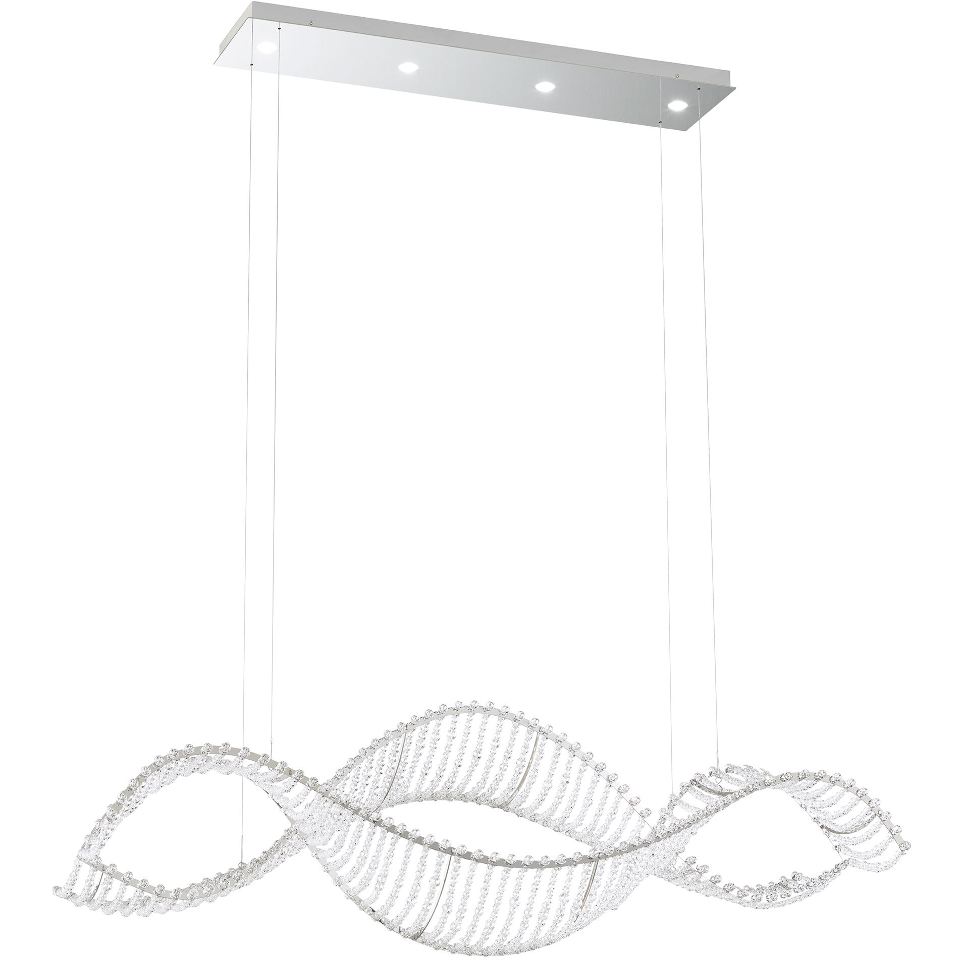 Alon LED 40.5 inch Stainless Steel Linear Pendant Ceiling Light
