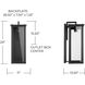 Hunt LED 29 inch Black Outdoor Wall Lantern