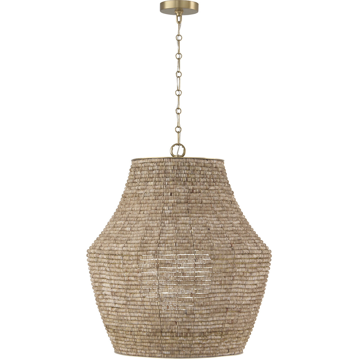 Morada 1 Light 23.5 inch Light Fawn and Matte Brass Pendant Ceiling Light