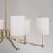 Ingrid 6 Light 32 inch Matte Brass Chandelier Ceiling Light