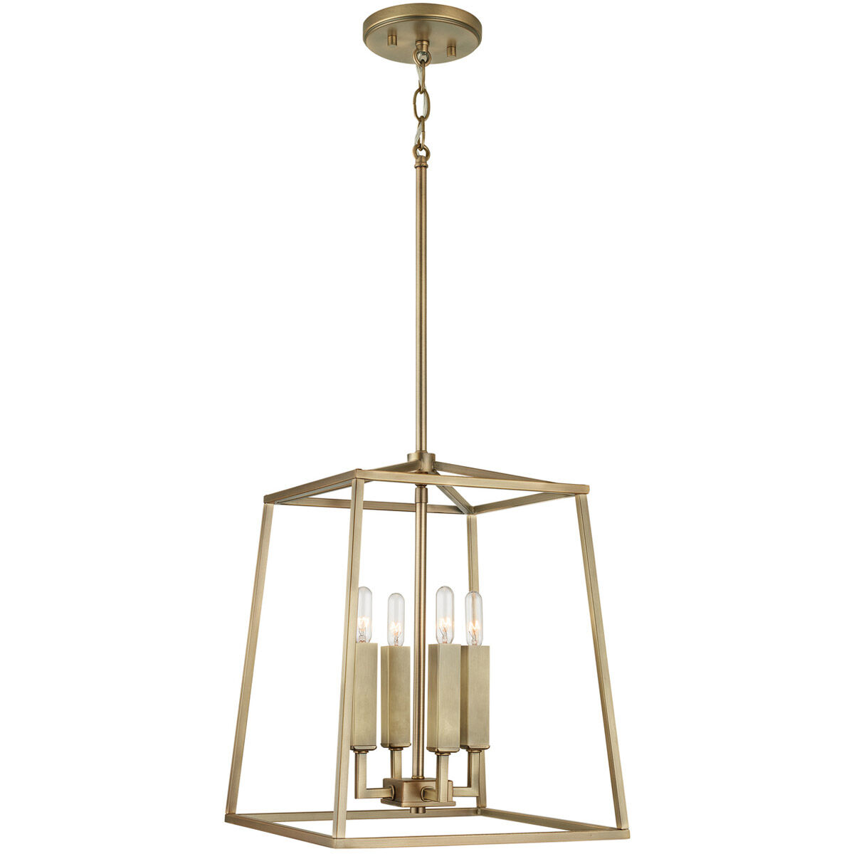 Thea 4 Light 12 inch Aged Brass Foyer Ceiling Light