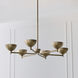 Francesca LED 34 inch Feathered Gold Chandelier Ceiling Light