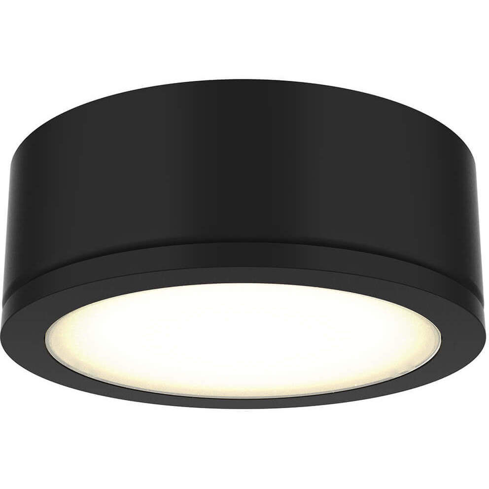 Power-Led Puck 120V 2.85 inch Black Undercabinet Puck Light