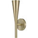Levi 1 Light 5 inch Matte Brass Sconce Wall Light