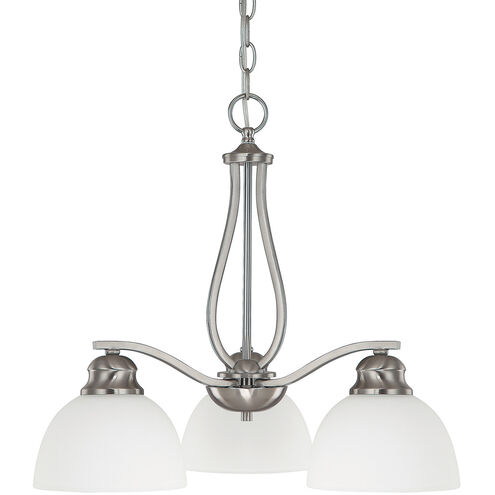 Stanton 3 Light 21 inch Brushed Nickel Chandelier Ceiling Light