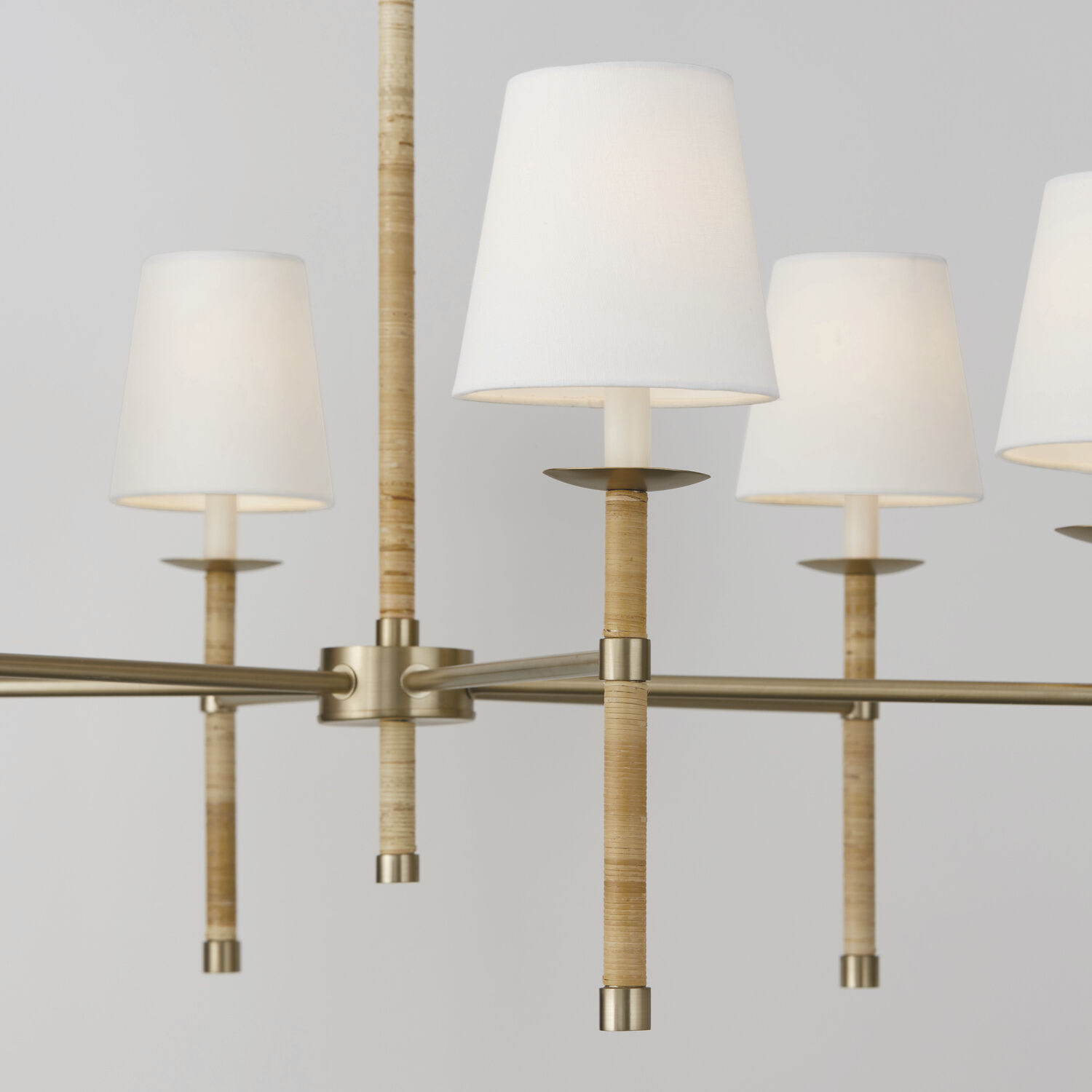 Tulum 6 Light 38 inch Matte Brass Chandelier Ceiling Light