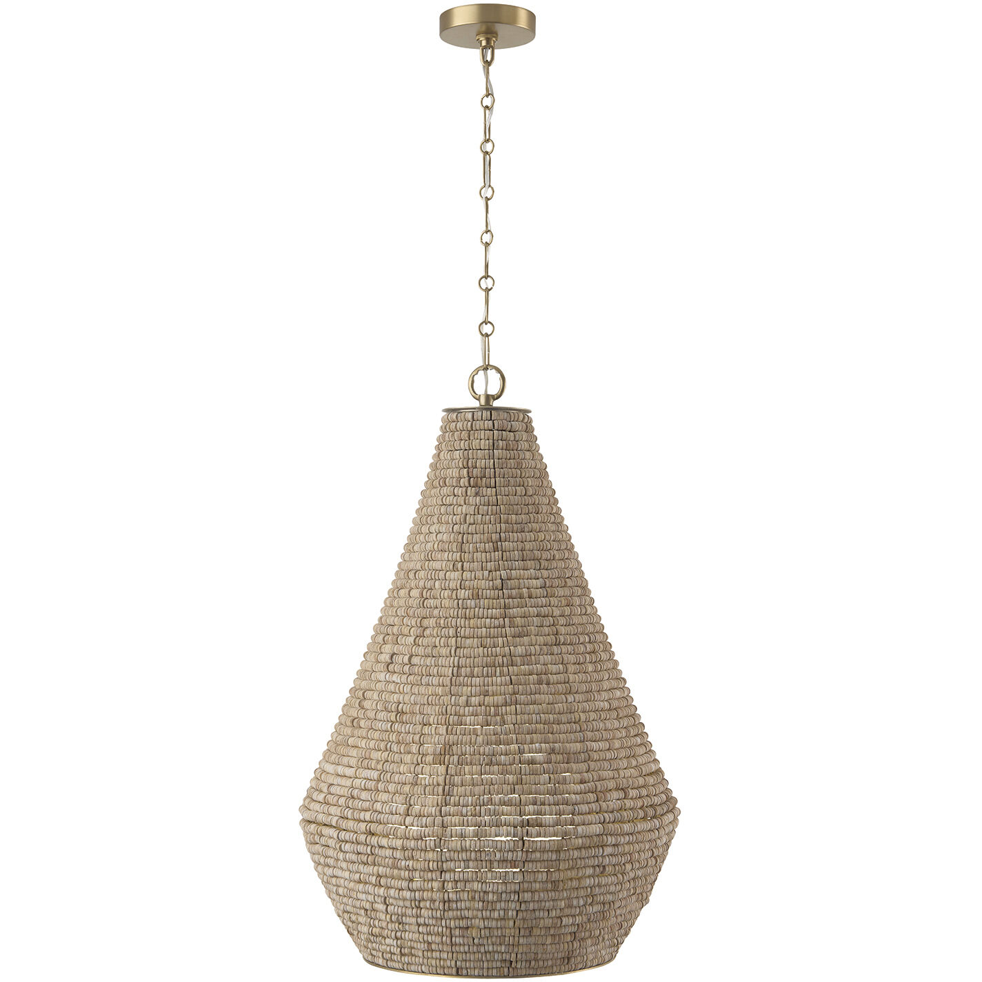Morada 1 Light 19.5 inch Light Fawn and Matte Brass Pendant Ceiling Light