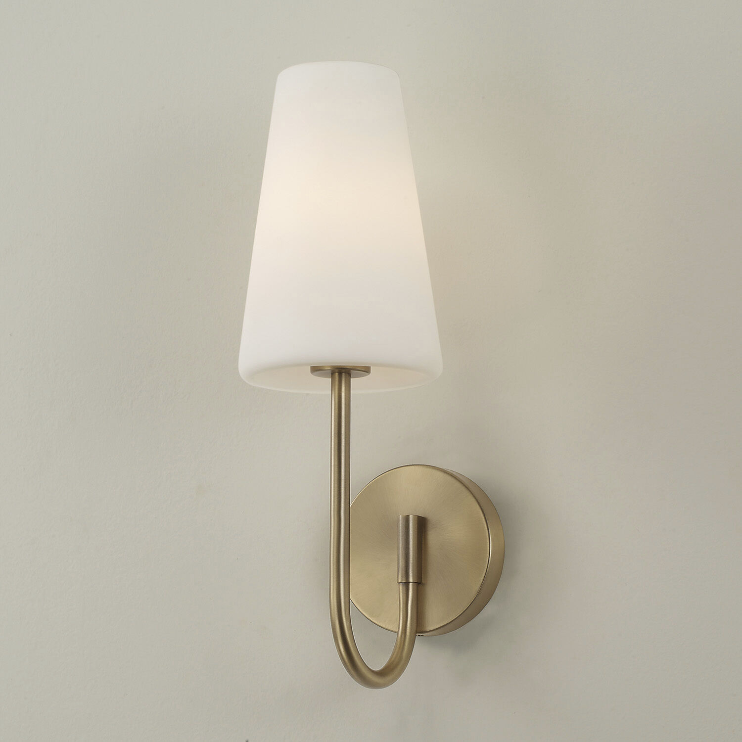 Averitt Sconce Wall Light in Aged Brass