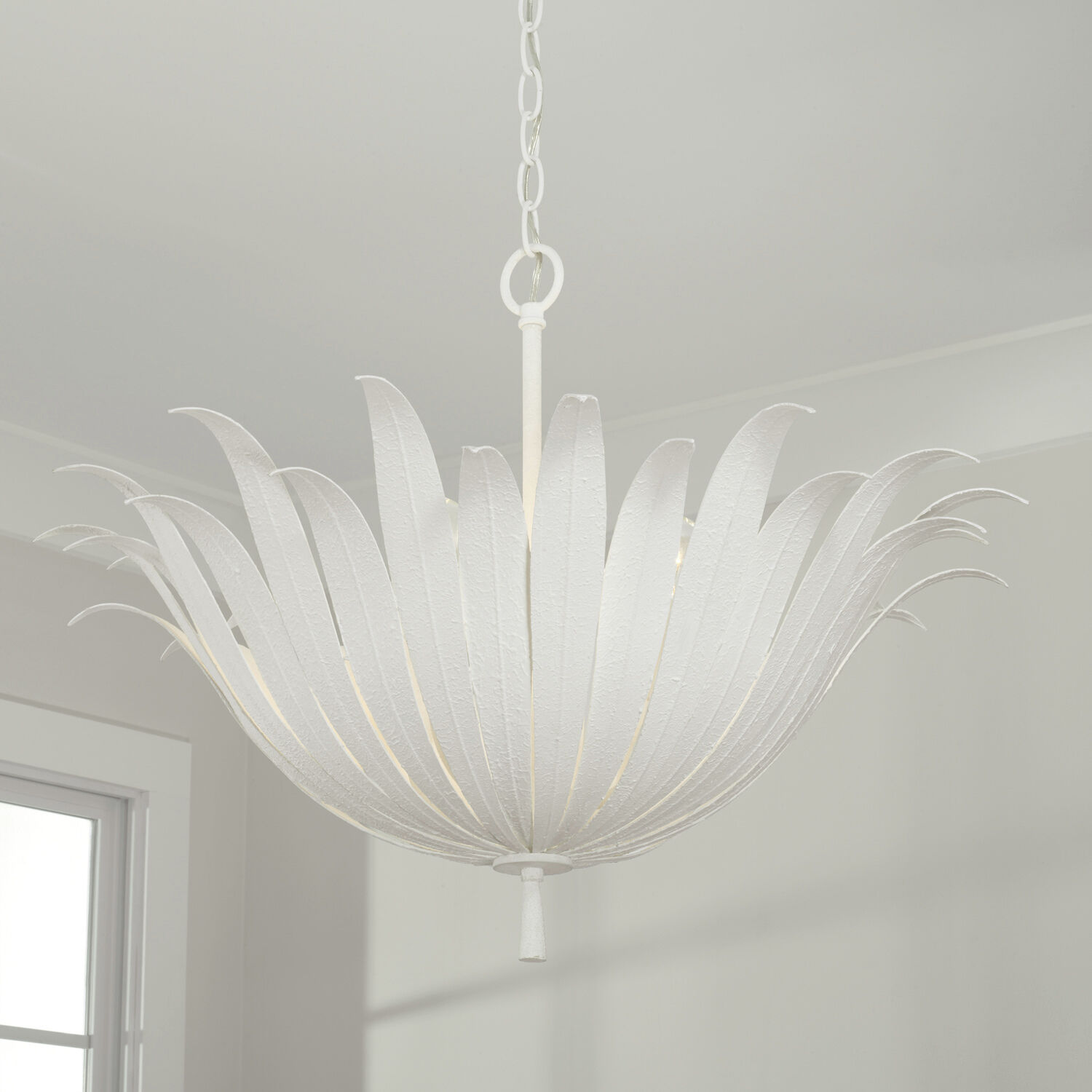 Eden 4 Light 24 inch Textured White Pendant Ceiling Light