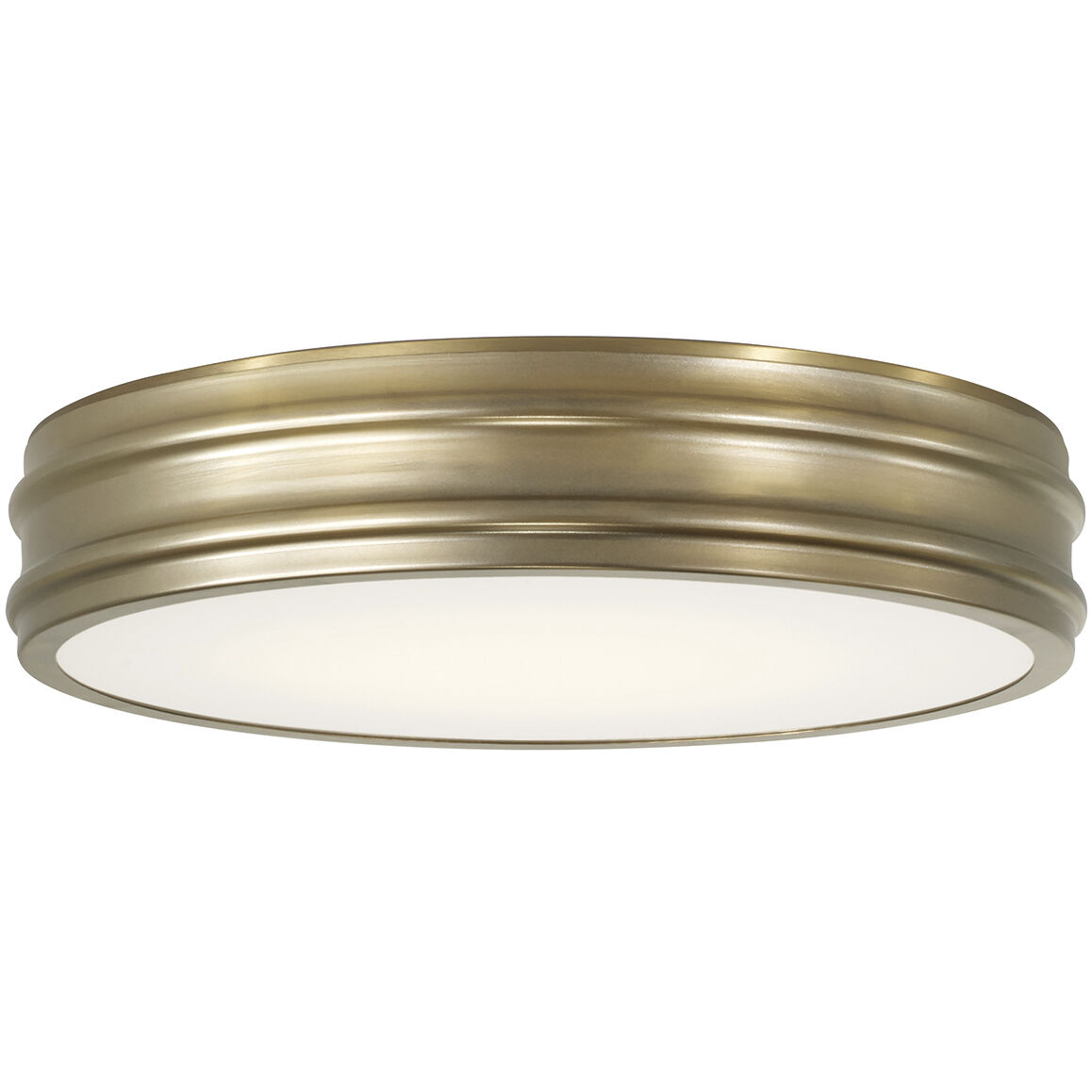 Vale LED 16 inch Aged Brass Flush Mount Ceiling Light