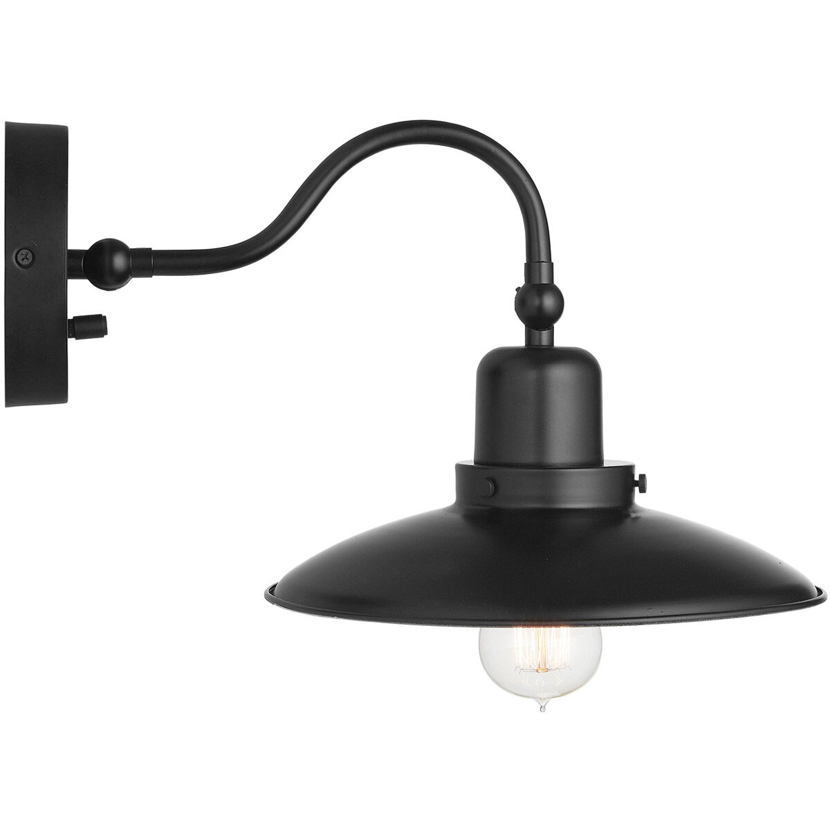 Dewitt 1 Light 10.25 inch Matte Black Sconce Wall Light