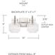 Nyla 2 Light 15 inch Polished Nickel Vanity Light Wall Light